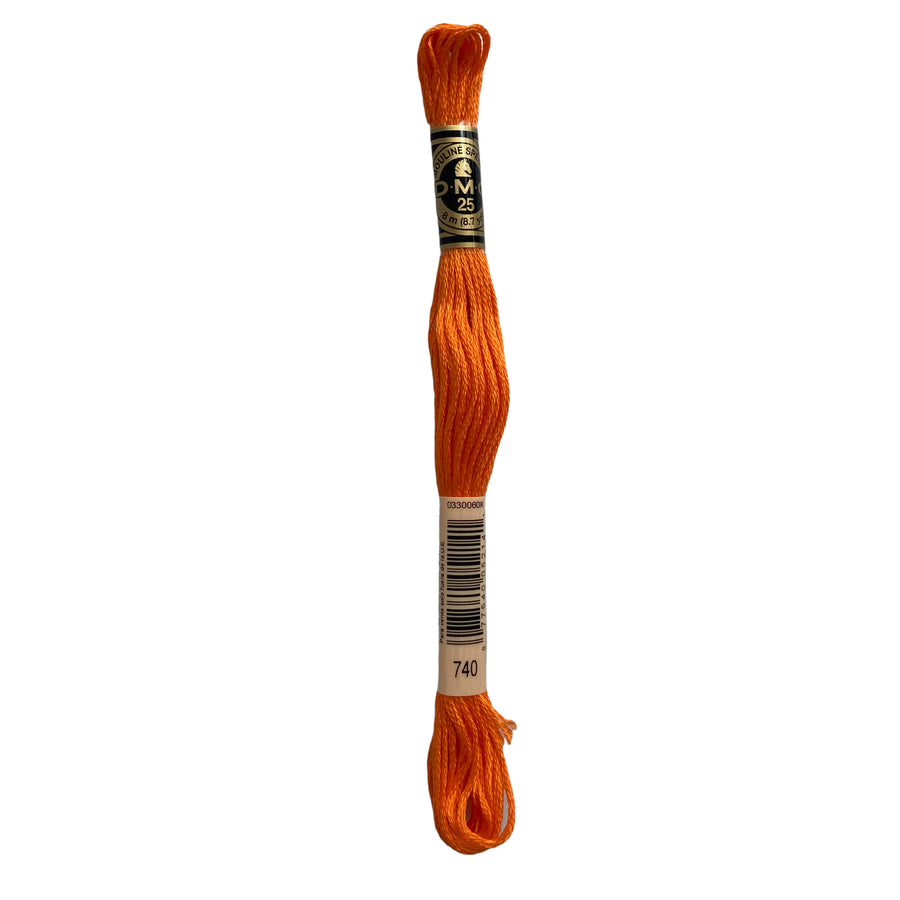 Hilo para Bordar DMC Mouliné Spécial - 740 - Naranja
