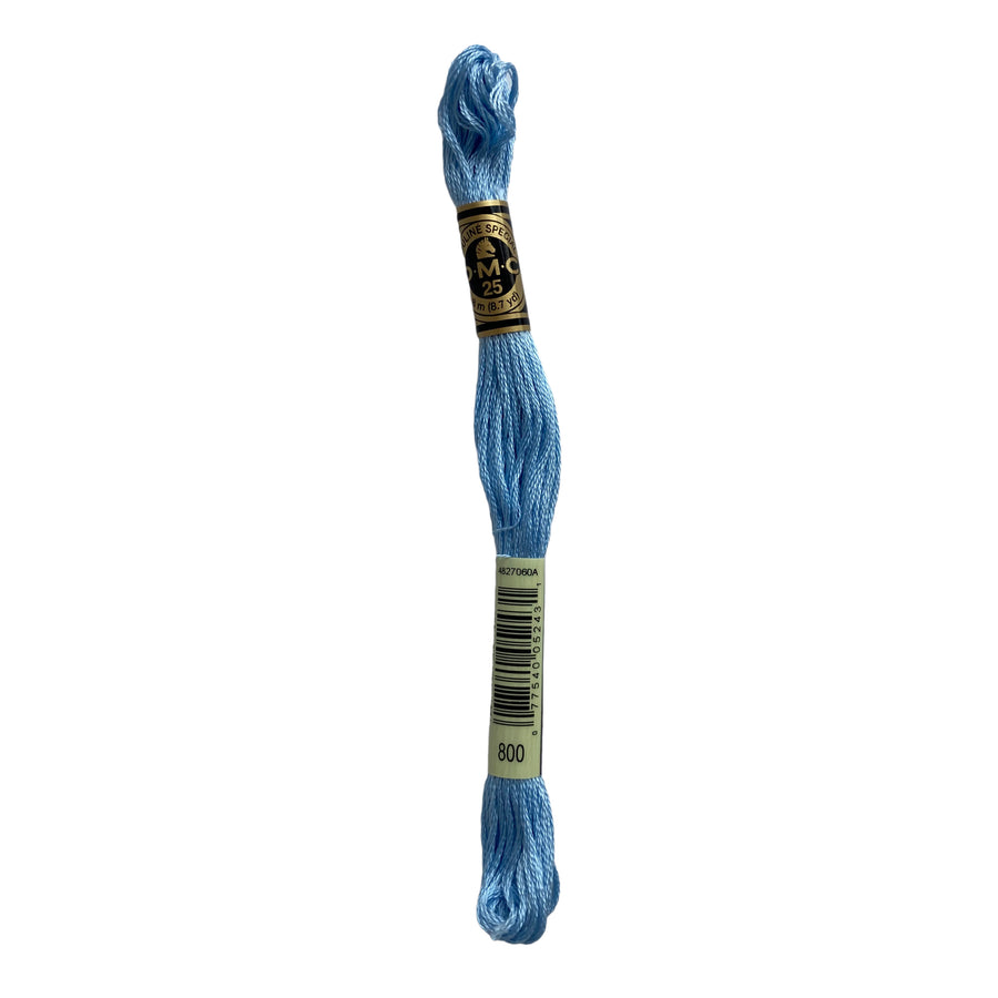 Hilo para Bordar DMC Mouliné Spécial - 800 - Azul Claro