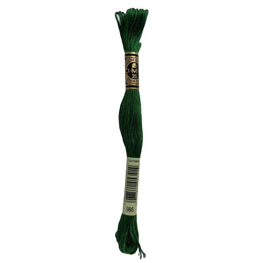 Hilo para Bordar DMC Mouliné Spécial - 986 - Verde
