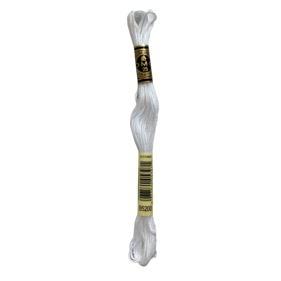 Hilo para Bordar DMC Mouliné Spécial - B5200 - Blanco