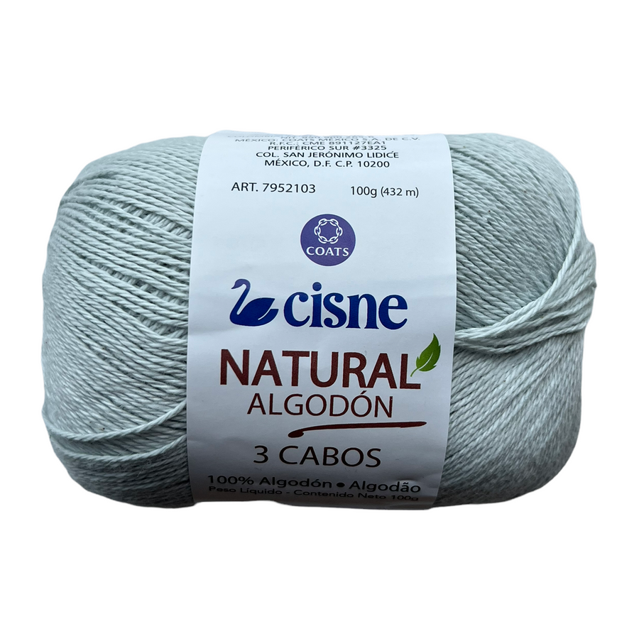 Hilo Cisne Natural Algodón 3 Cabos Gris 1080