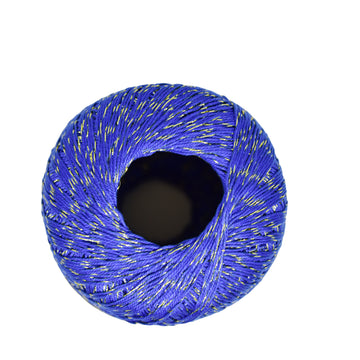Hilo Crochet Mega Azul con Lurex #2550