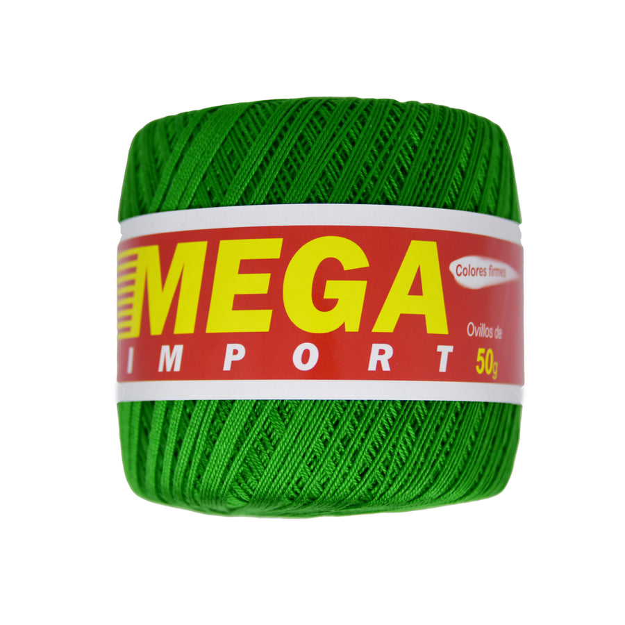 Hilo Crochet Mega Verde Navidad # 5376