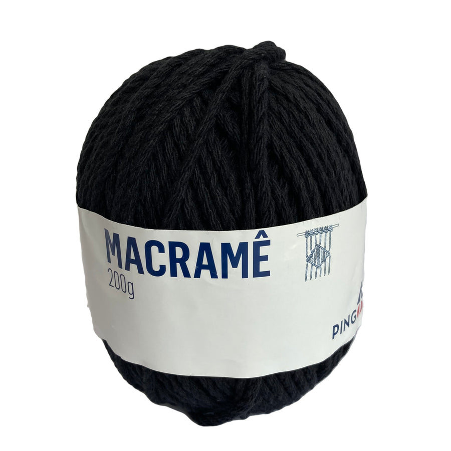 Hilo Pingouin Macrame Negro #100