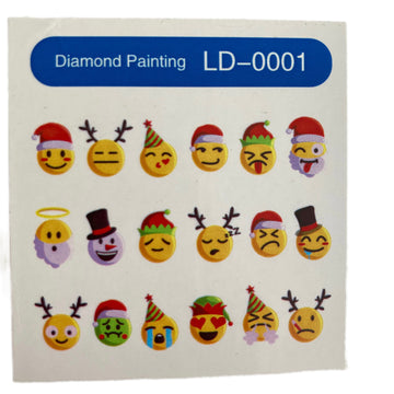 Kit de Pintura con Diamantes 5D - Diamond Paint - Emoji - LD-0001