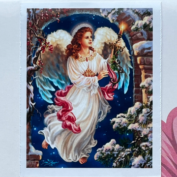 Kit de Pintura con Diamantes 5D - Diamond Paint - Angel Navidad - 30 x 40 cms