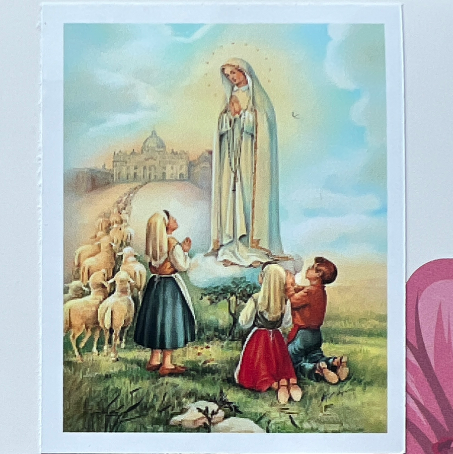 Kit de Pintura con Diamantes 5D - Diamond Paint - Virgen de Fatima - 30 x 40 cms