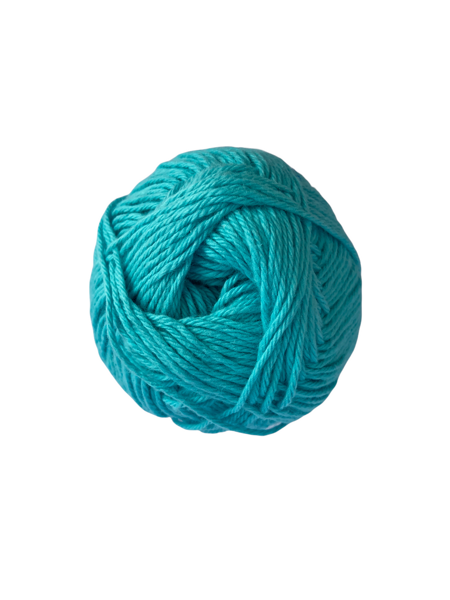 Hilo Grapa Amigucotton Unicolor Azul Aguamarina #23