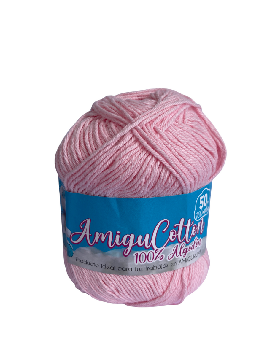 Hilo Grapa Amigucotton Unicolor Rosado Claro #19