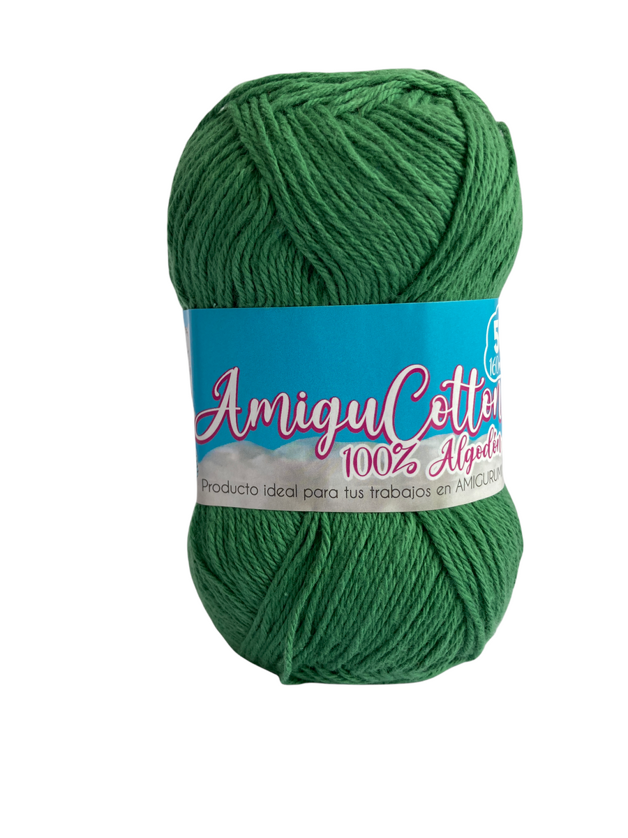 Hilo Grapa Amigucotton Unicolor Verde Navidad #29