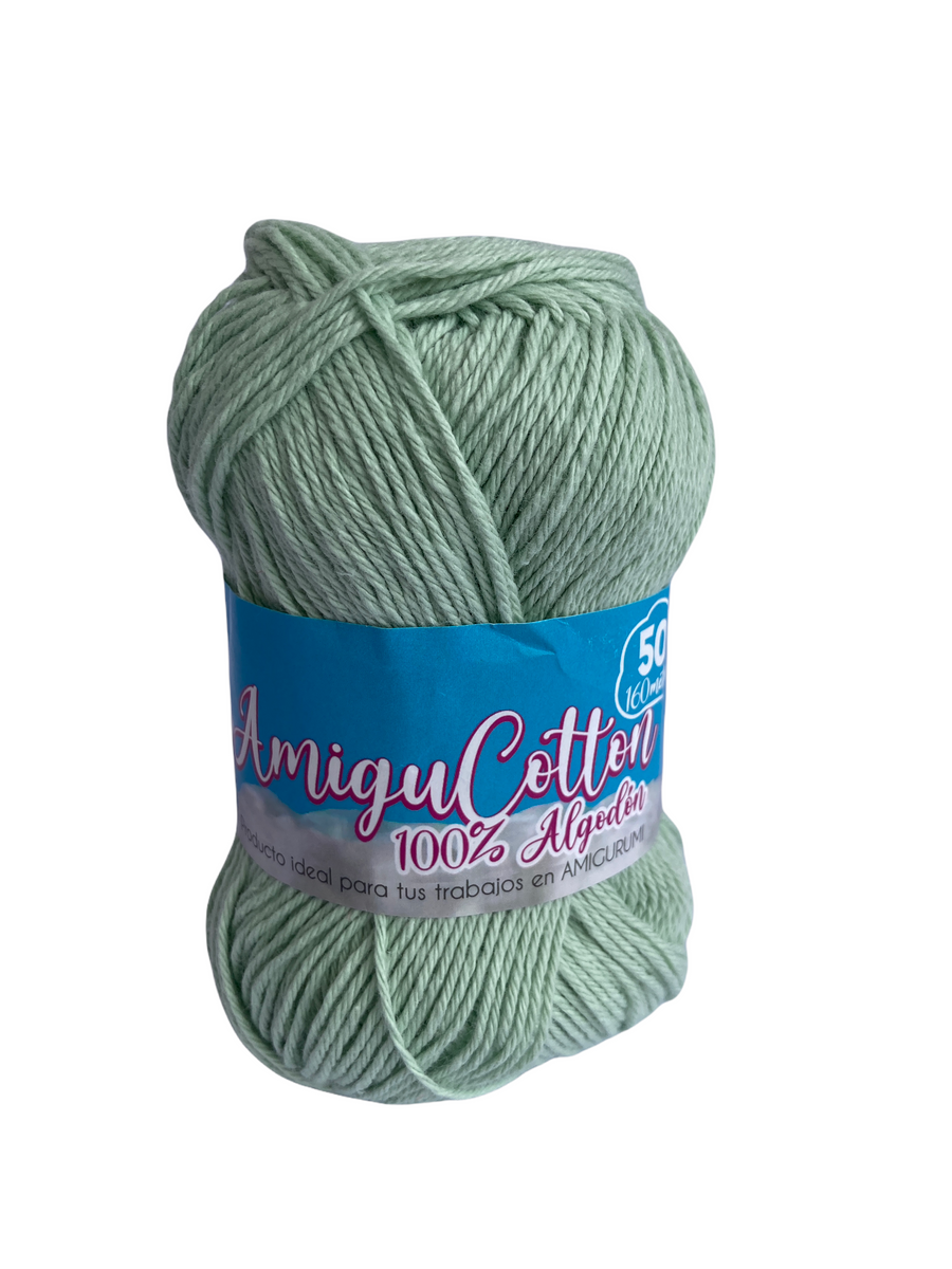 Hilo Grapa Amigucotton Unicolor Verde Pastel #16