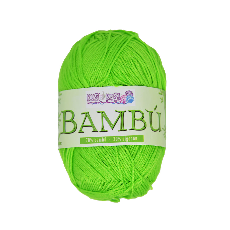 Lana Kusi Kusi Bambu Verde Limón # 915