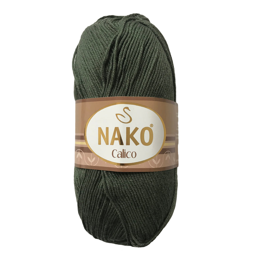 Lana Nako Calico Verde Oscuro # 5306