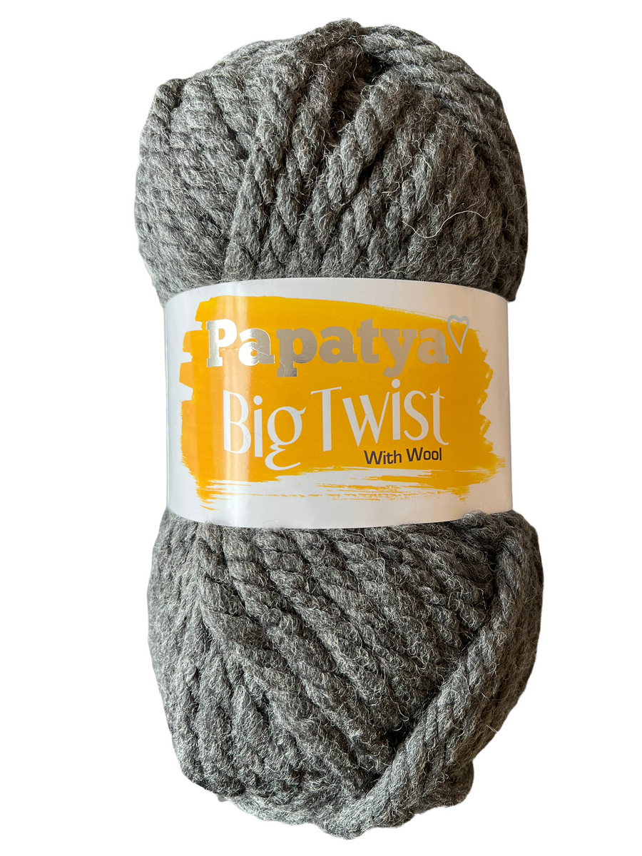 Lana Papatya Big Twist Gris Oscuro 52185