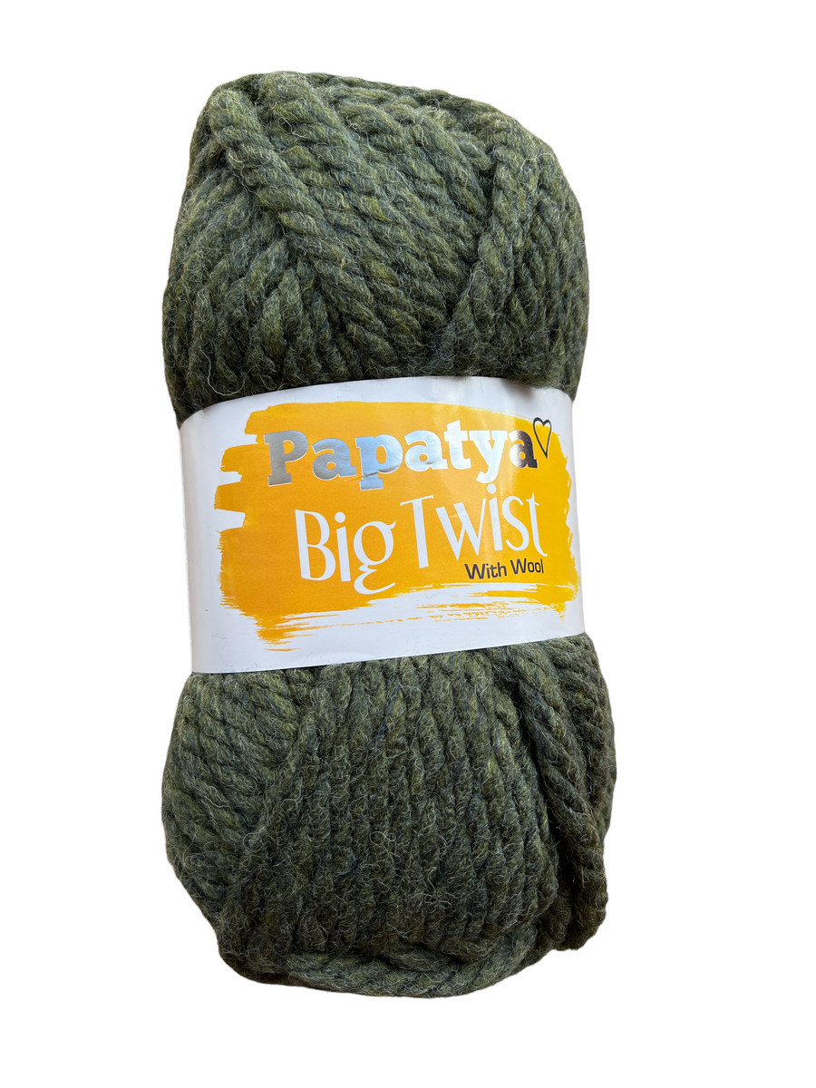 Lana Papatya Big Twist Verde Oliva 56950