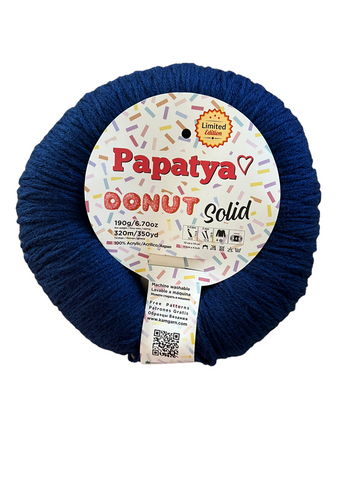 Lana Papatya Donut Solid Azul Oscuro # 113