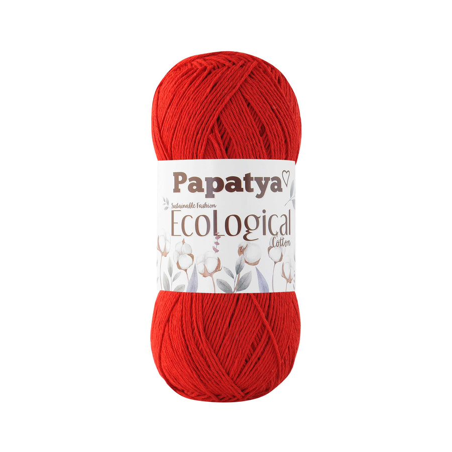 Lana Papatya Ecological Cotton # 401 Rojo