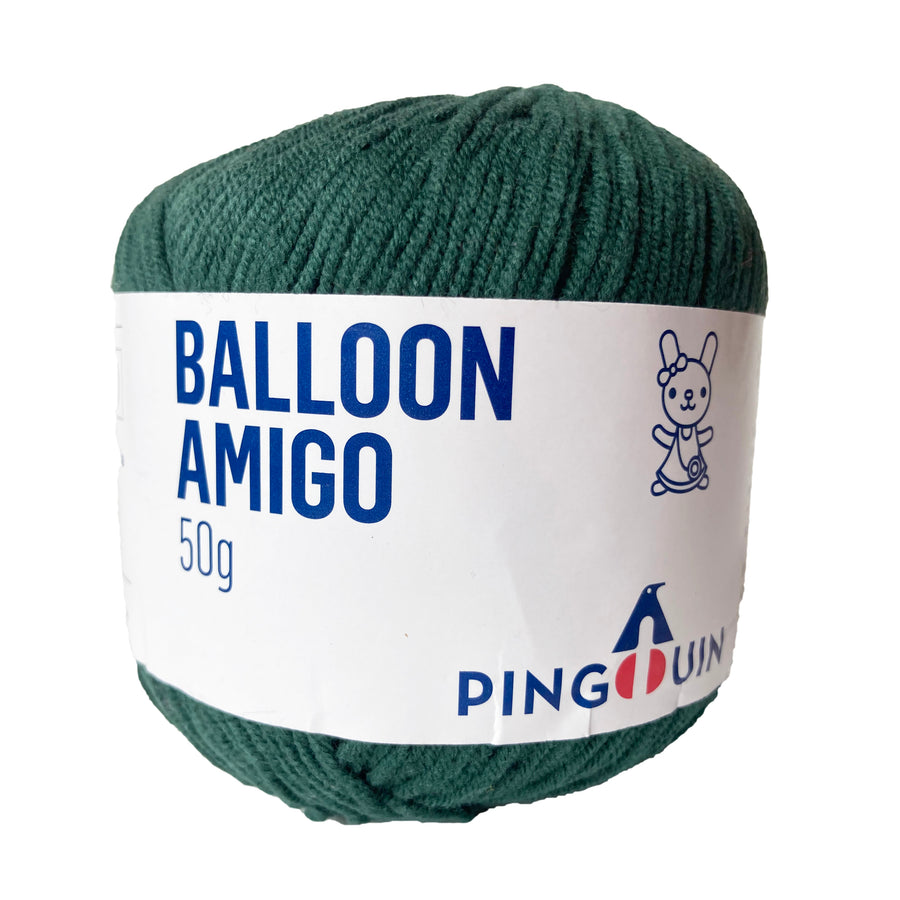 Lana Pingouin Balloon Amigo Verde Oscuro # 7693