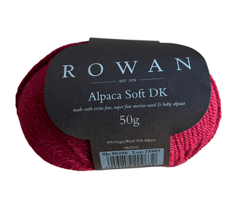 Lana Rowan Alpaca Soft DK Rojo # 206