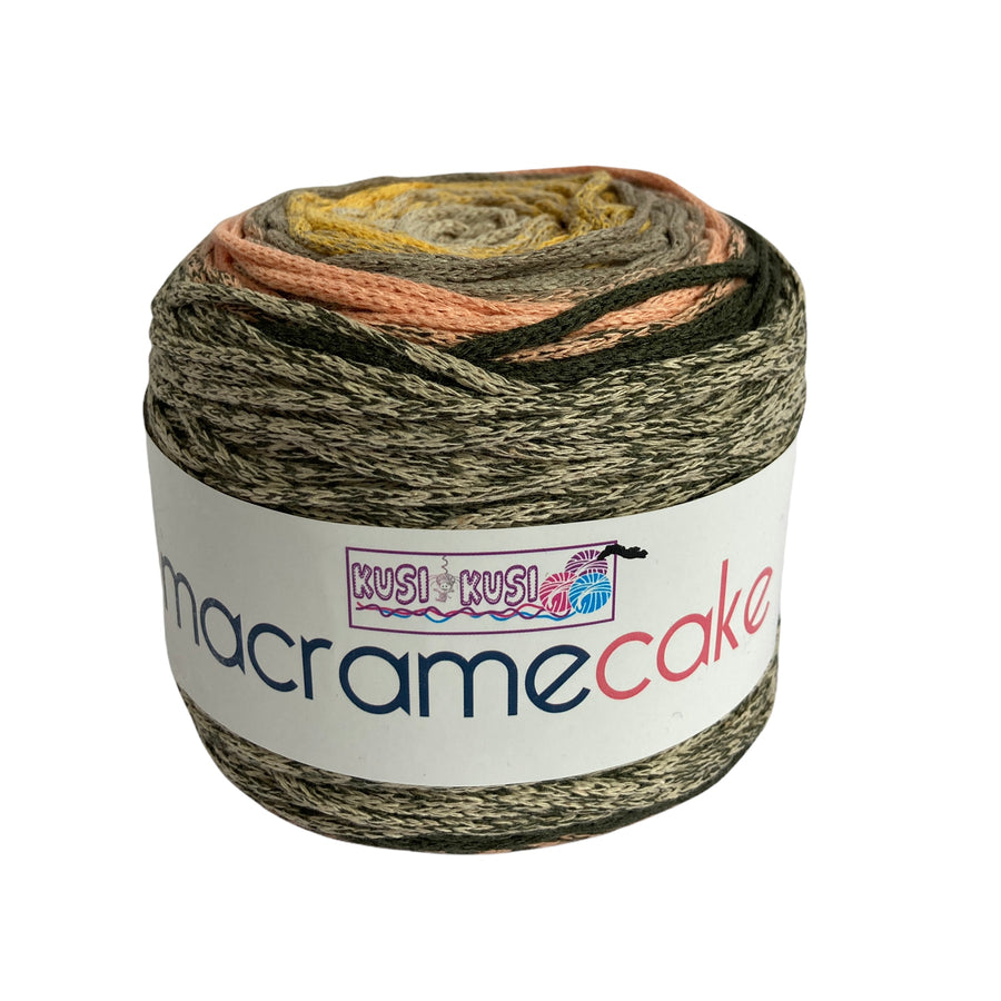 Lana Kusi Kusi Macrame Cake Matizado Tonos Tierra # 10