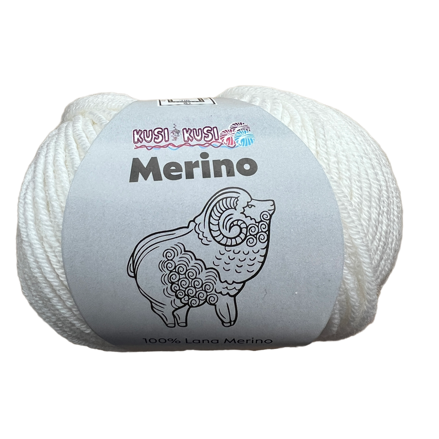 Lana Kusi Kusi Merino Blanco # 401048