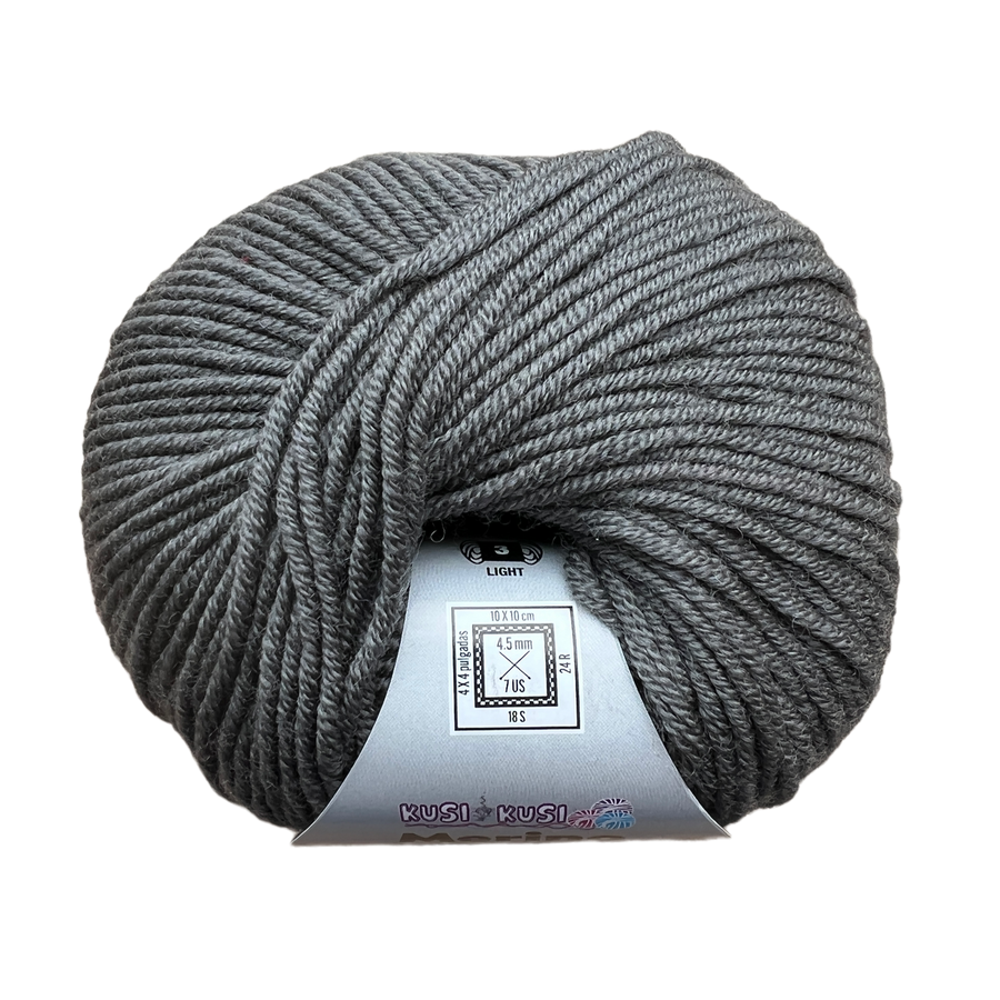 Lana Kusi Kusi Merino Gris # 250314
