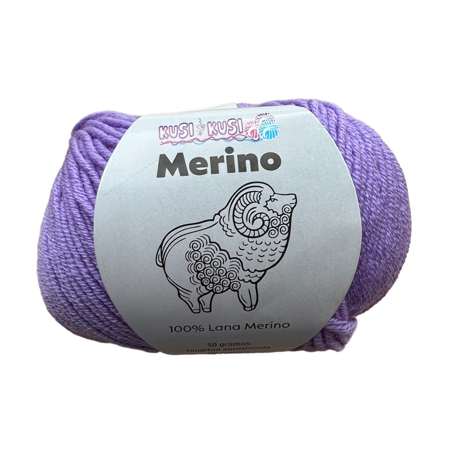 Lanas Kusi Kusi Merino Morado # 210458