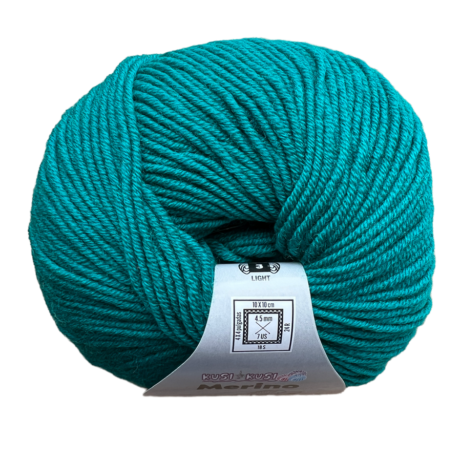 Lana Kusi Kusi Merino Verde Esmeralda # 340623