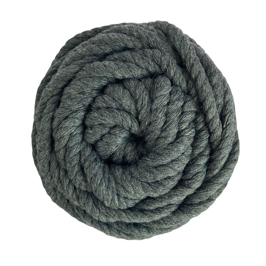 Lana Kusi Kusi Rope/Cuerda Gris Oscuro 3 mm # 23