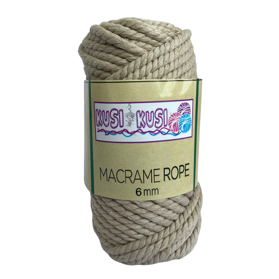 Lana Kusi Kusi Rope/Cuerda Beige 6 mm # 03