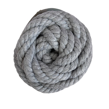 Lana Kusi Kusi Rope/Cuerda Gris Claro 6 mm # 21