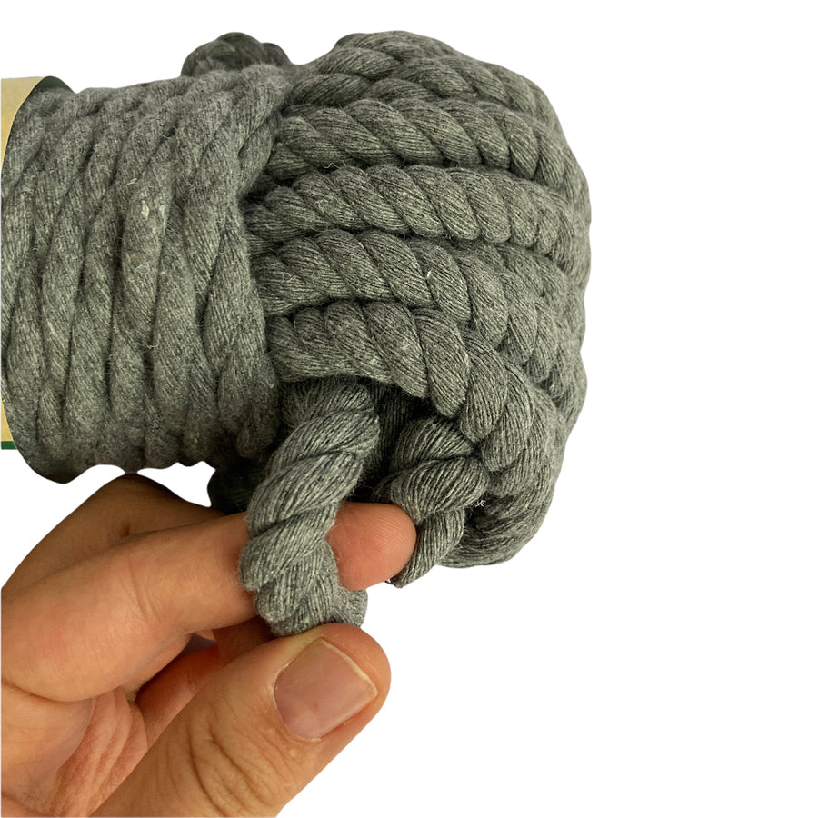 Lana Kusi Kusi Rope/Cuerda Gris 9 mm # 23