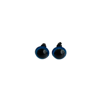 Ojos de seguridad Iris azul con seguro 8 mm